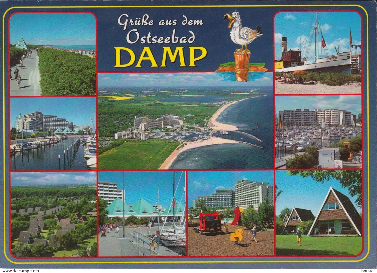 D-24351 Damp - Ostsee - Ansichten - Luftbild - Hafen - Nice Stamp - Damp