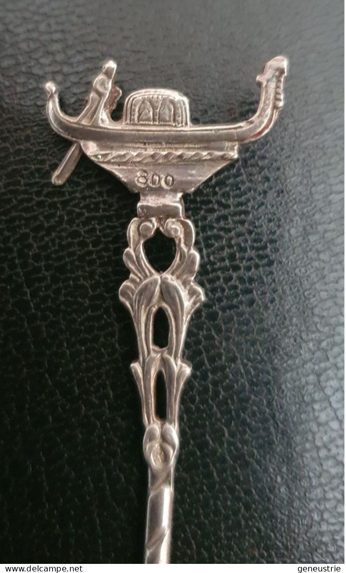 Belle Cuillère Souvenir En Argent Massif Poinçonné 800 "Venezia / Venise (Italie)" Cuiller - Silver Spoon - Lepels