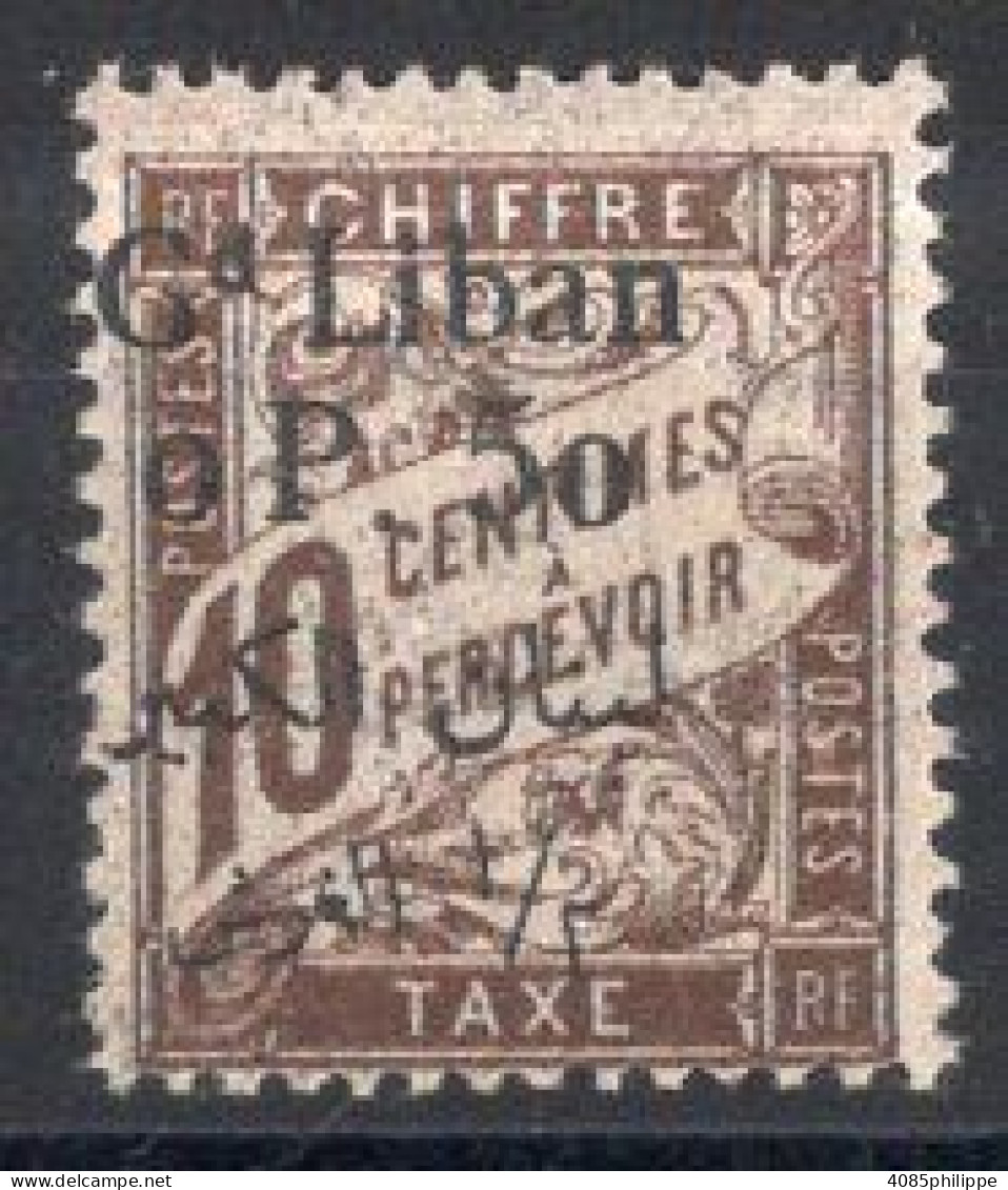 Grand Liban  Timbre-Taxe N°6* Neuf Charnière TB Cote : 8.00 € - Timbres-taxe