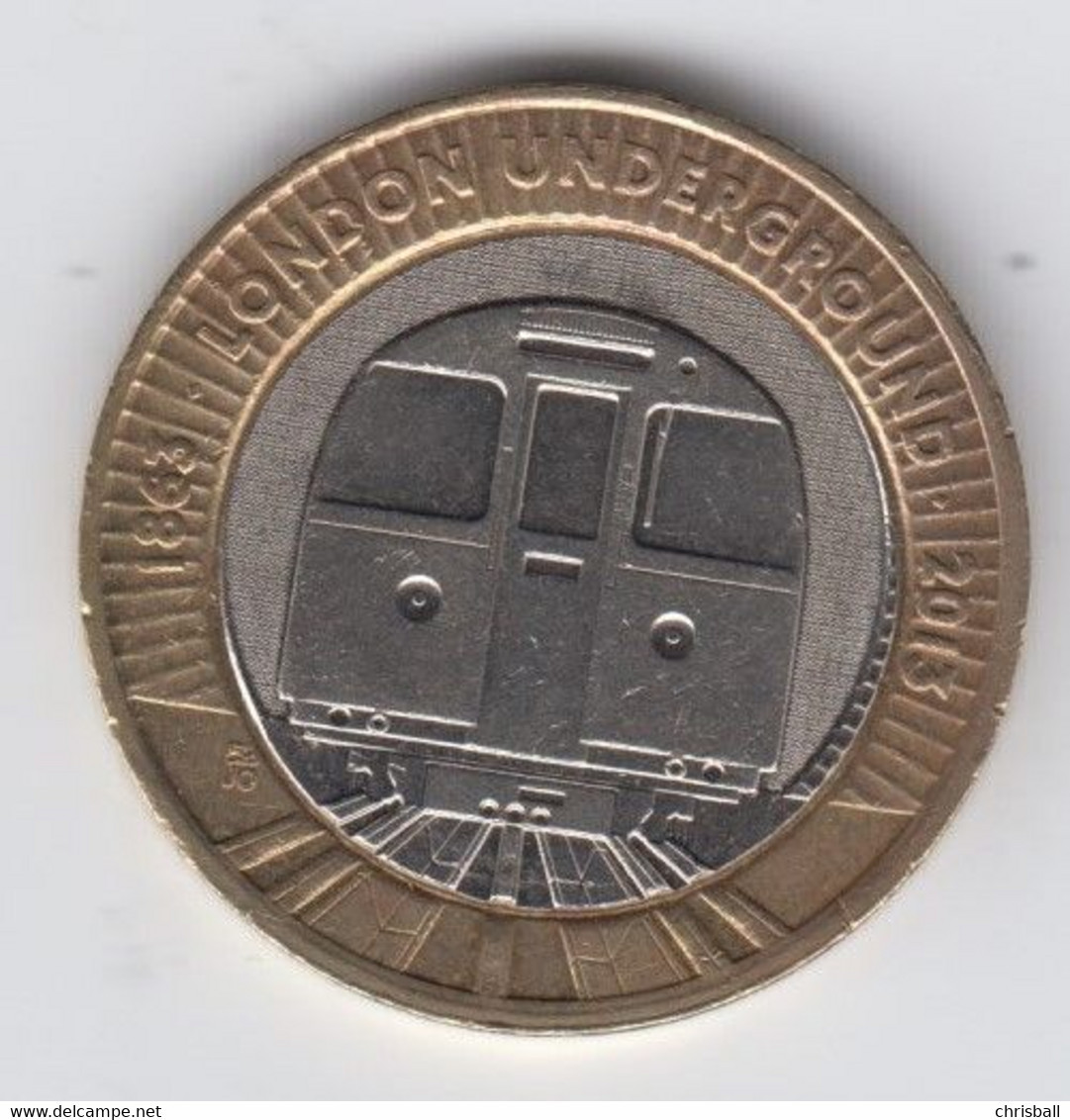 Great Britain UK £2 Two Pound Coin Train) - Circulated - 2 Pond