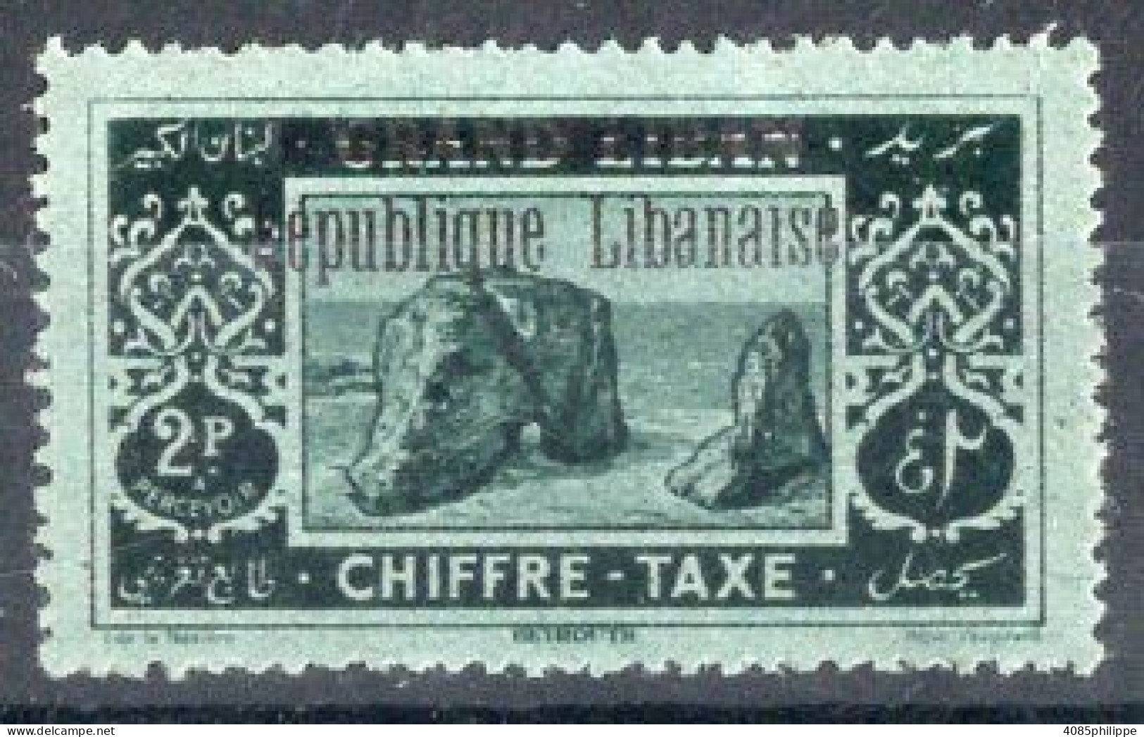 Grand Liban  Timbre-Taxe N°18* Neuf Charnière TB Cote : 2.50 € - Strafport