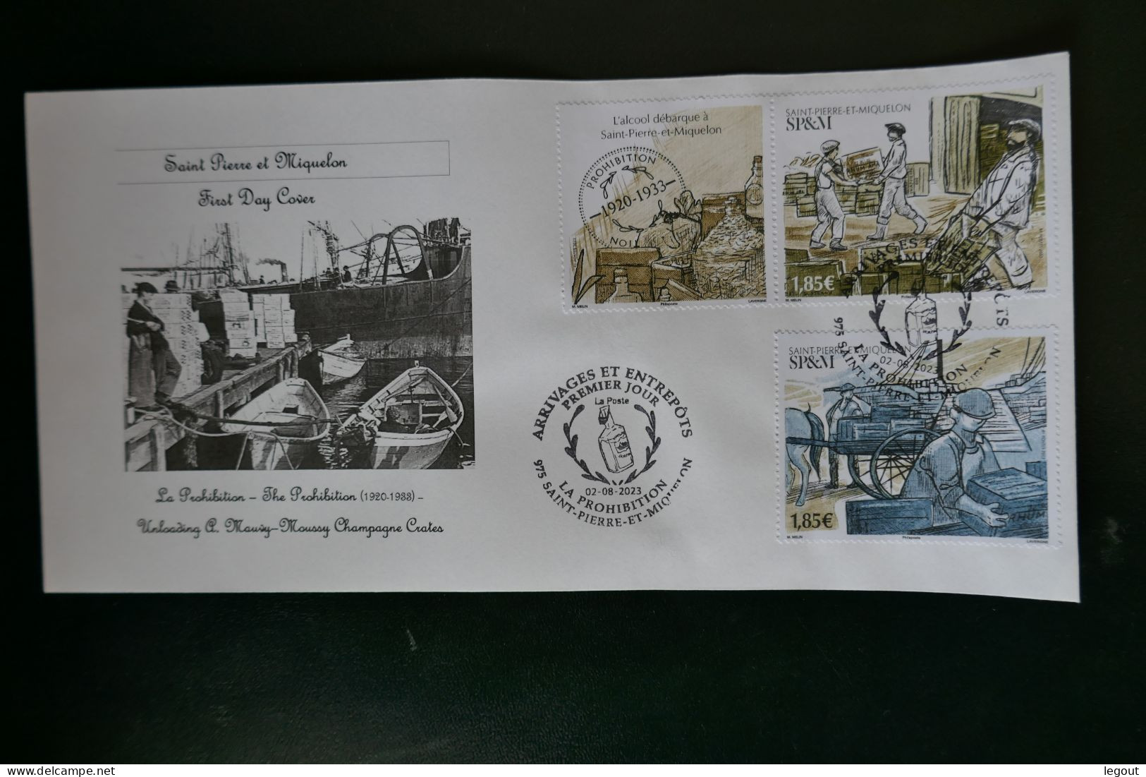 SPM/SAINT PIERRE ET MIQUELON FDC/1ER JOUR 2023 "LA PROHIBITION" - FDC