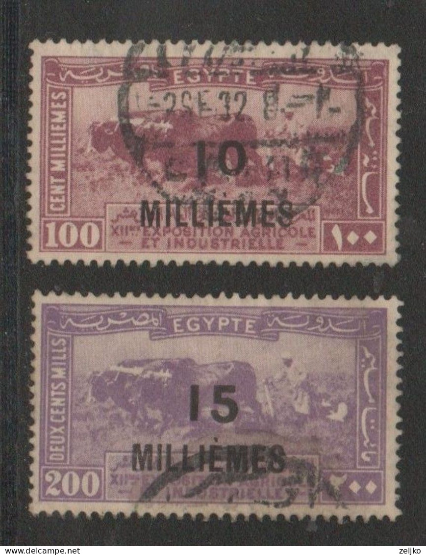 Egypt, Used, 1926, Michel 106, 107 - Oblitérés