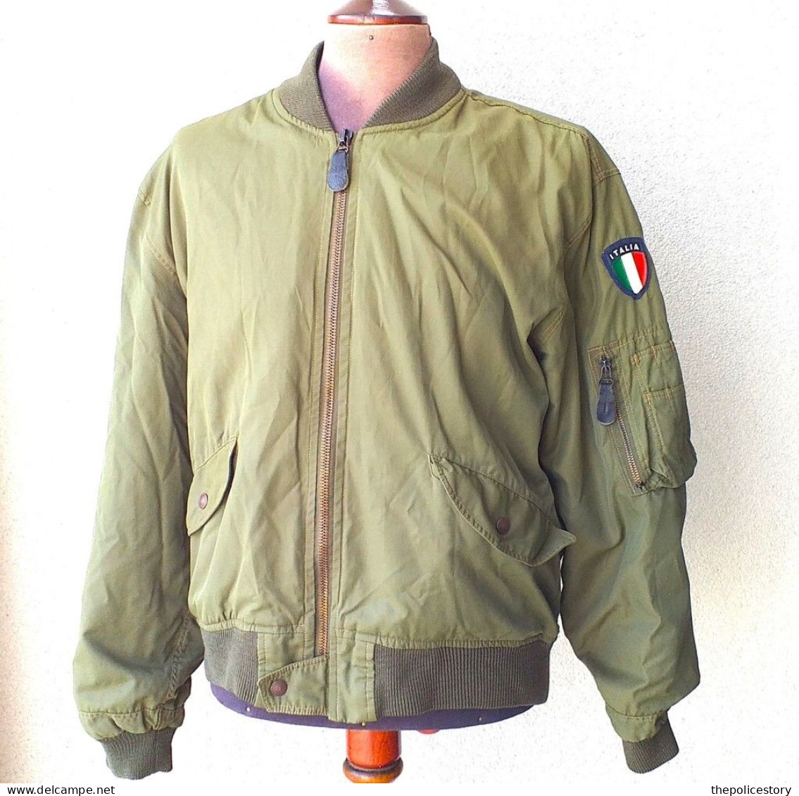 Giubbotto Pilota A.M. Mod. L2-BB Periodo Anni '80/90 Tg. Large Etichettato Originale - Aviazione