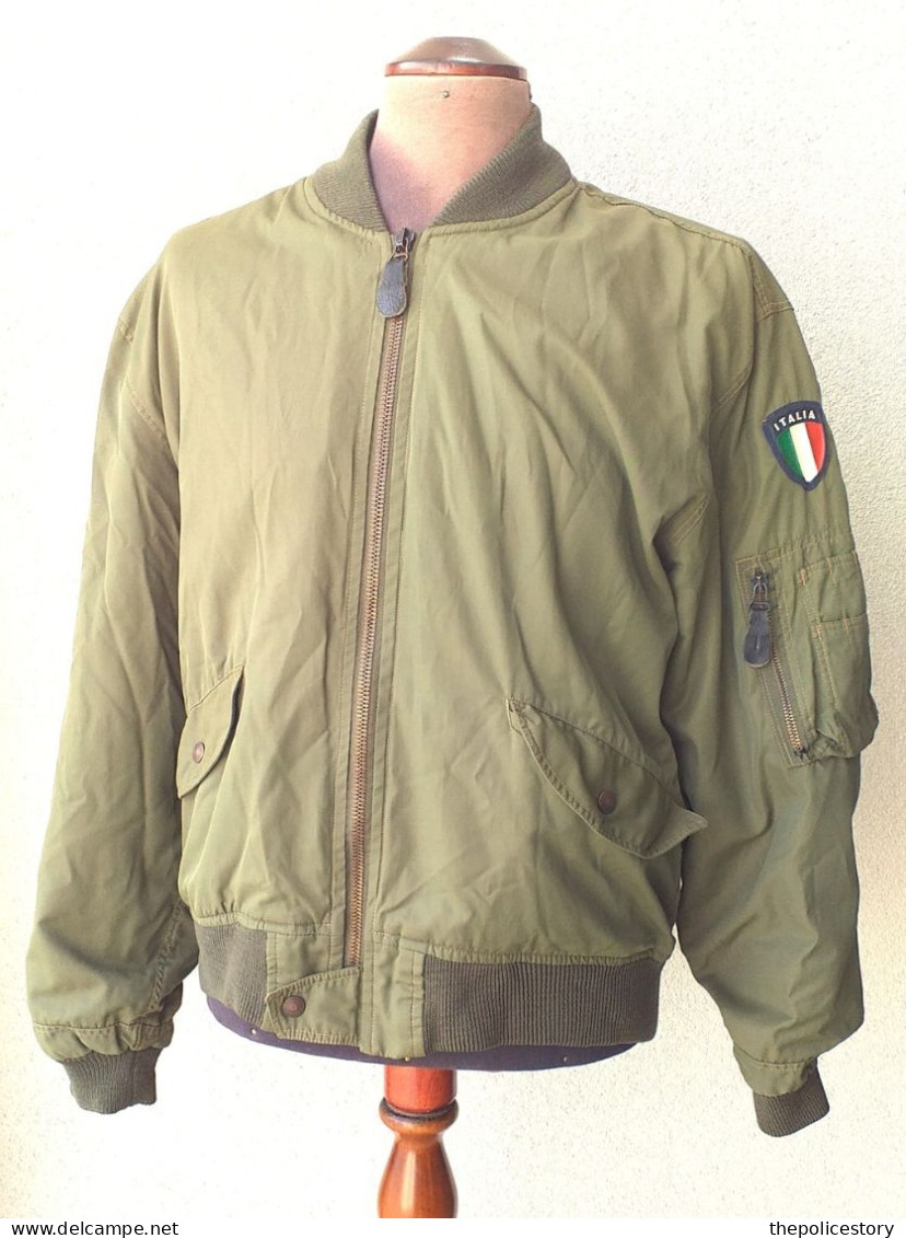 Giubbotto Pilota A.M. Mod. L2-BB Periodo Anni '80/90 Tg. Large Etichettato Originale - Aviation