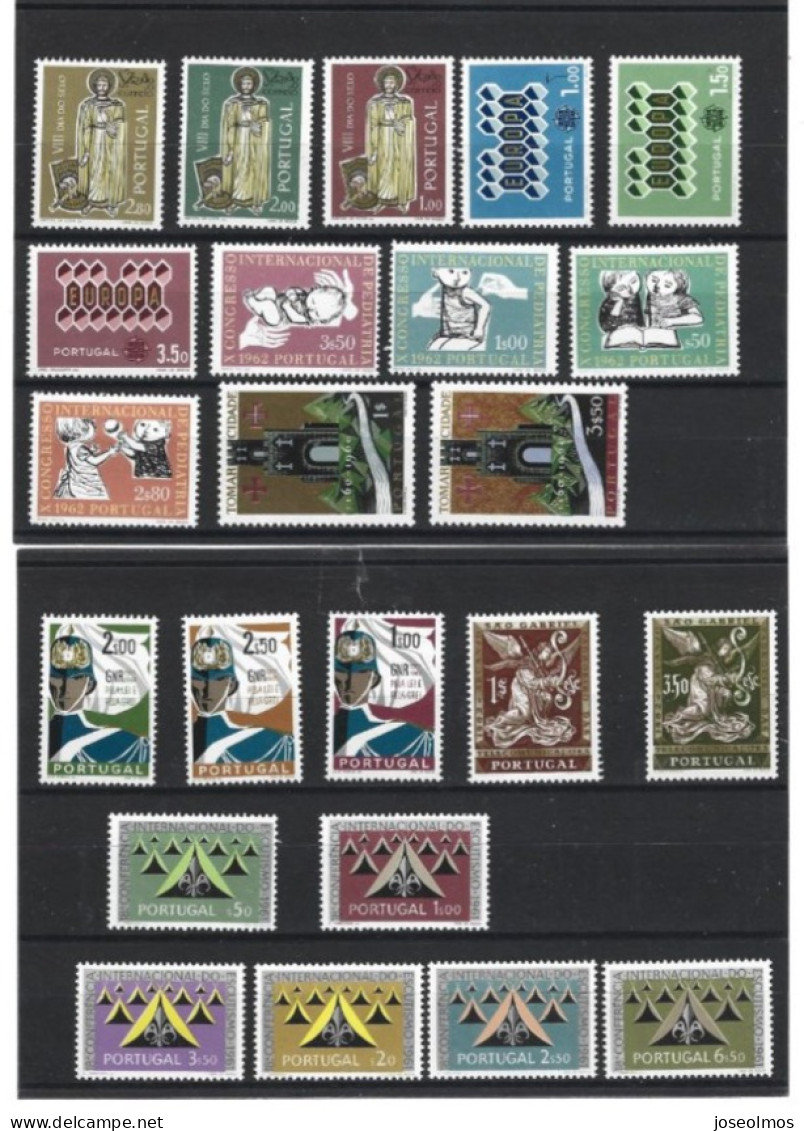 TIMBRES PORTUGUAL  ANNEE COMPLETE NEUF 1962** 23VLS LUXE - Années Complètes