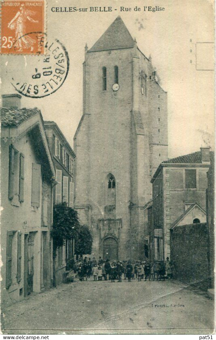 79 - Celles Sur Belle : Rue De L' Eglise - Celles-sur-Belle