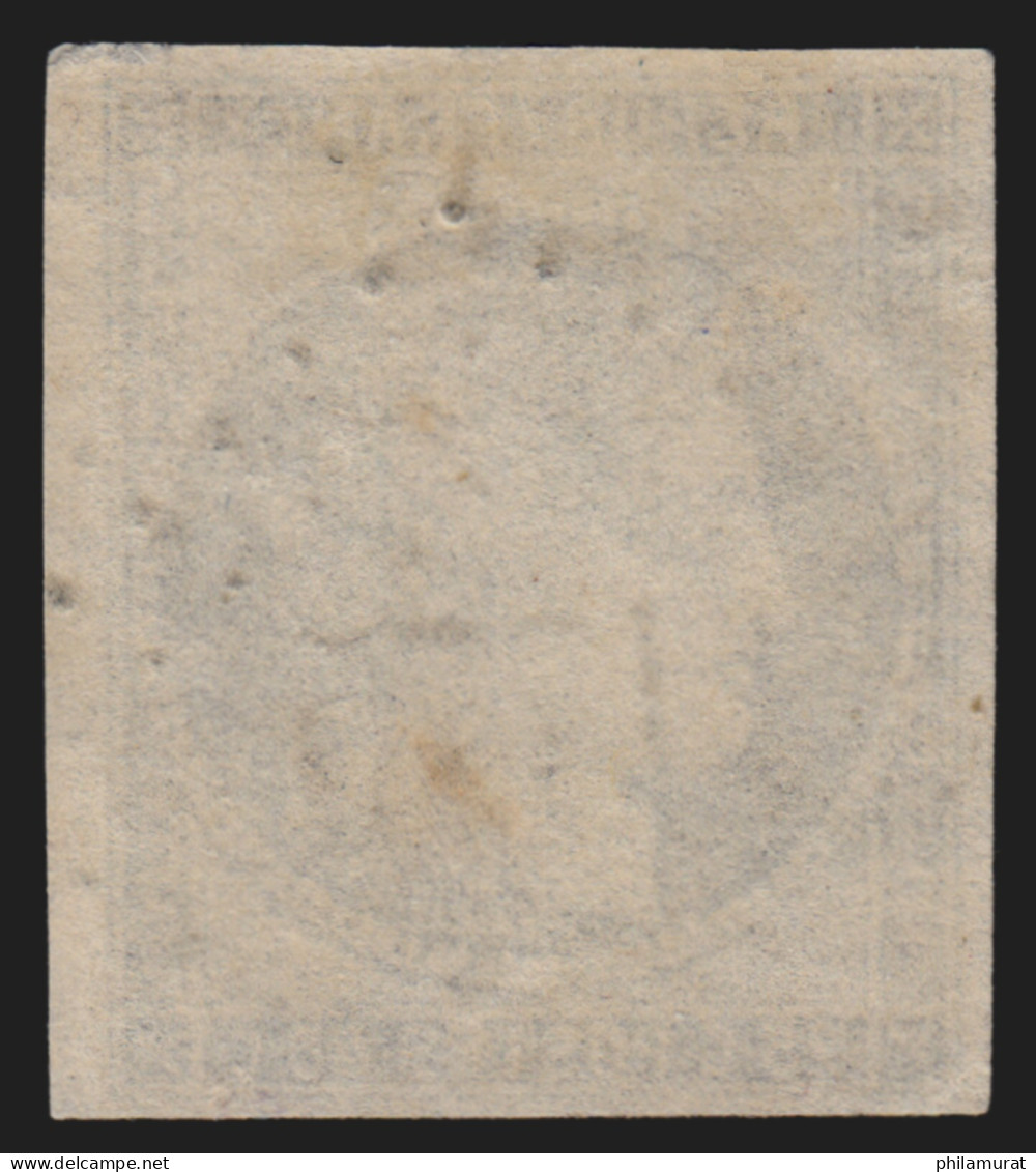 N°4a, Cérès 25c Bleu-foncé, OblitéréPC 1775 LA LOUPE Indice 4 - TB - 1849-1850 Ceres