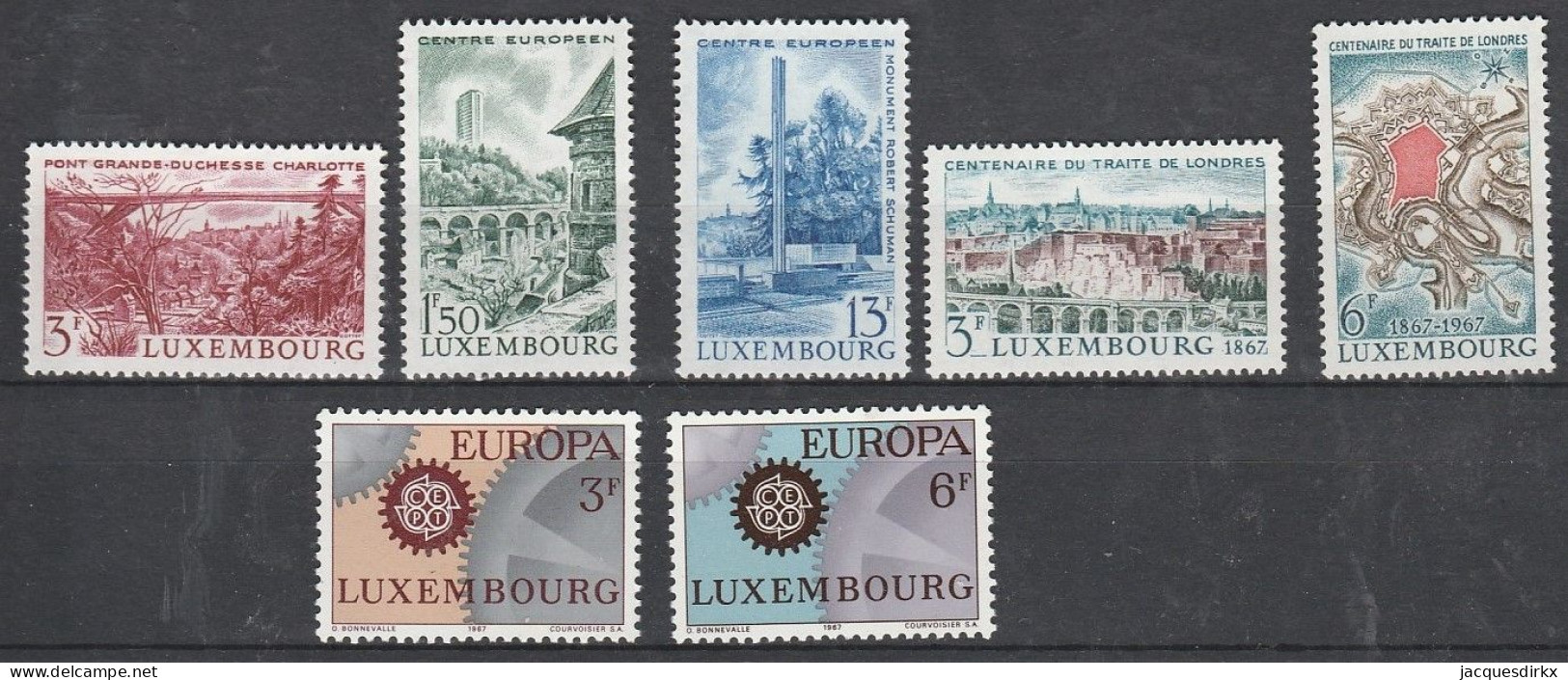 Luxembourg    .   Y&T     .    7 Timbres    .    **      .      Neuf Avec Gomme Et SANS Charnière - Unused Stamps