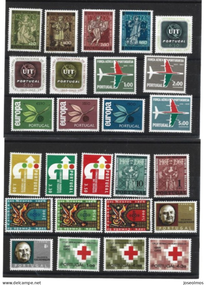 TIMBRES PORTUGUAL  ANNEE COMPLETE NEUF 1965** 26VLS LUXE - Ganze Jahrgänge