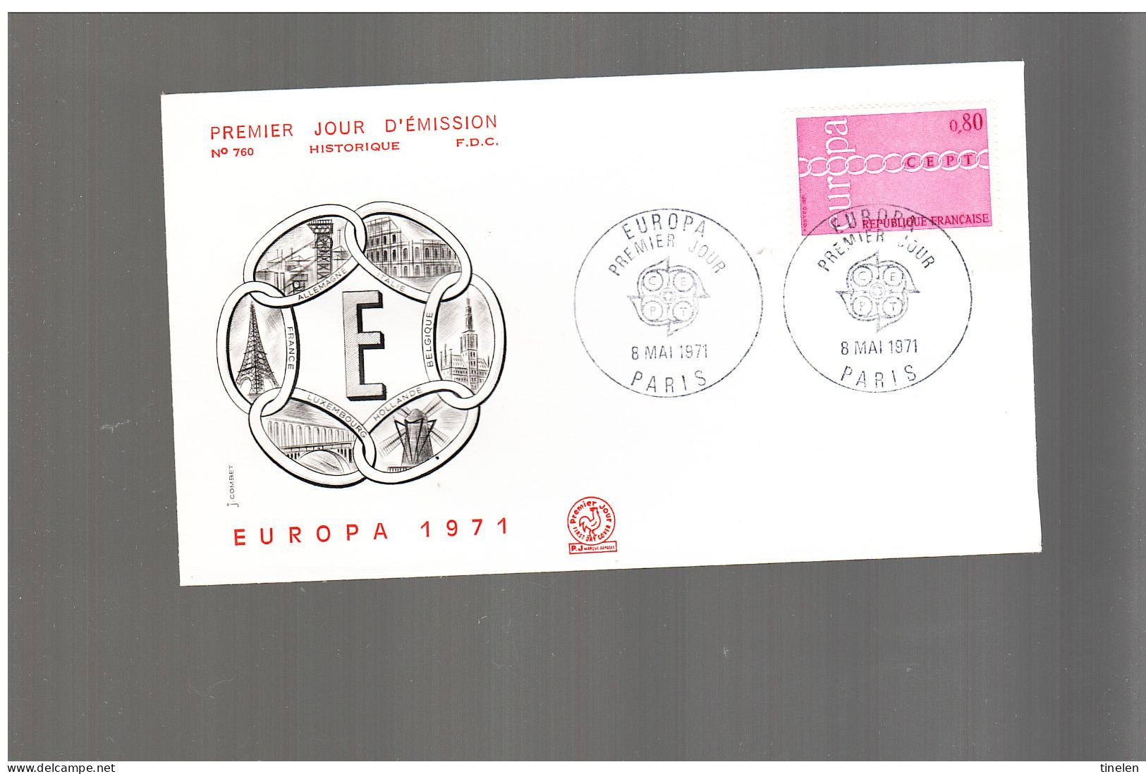 Francia - 1971 Fdc Europa Cept - 1971