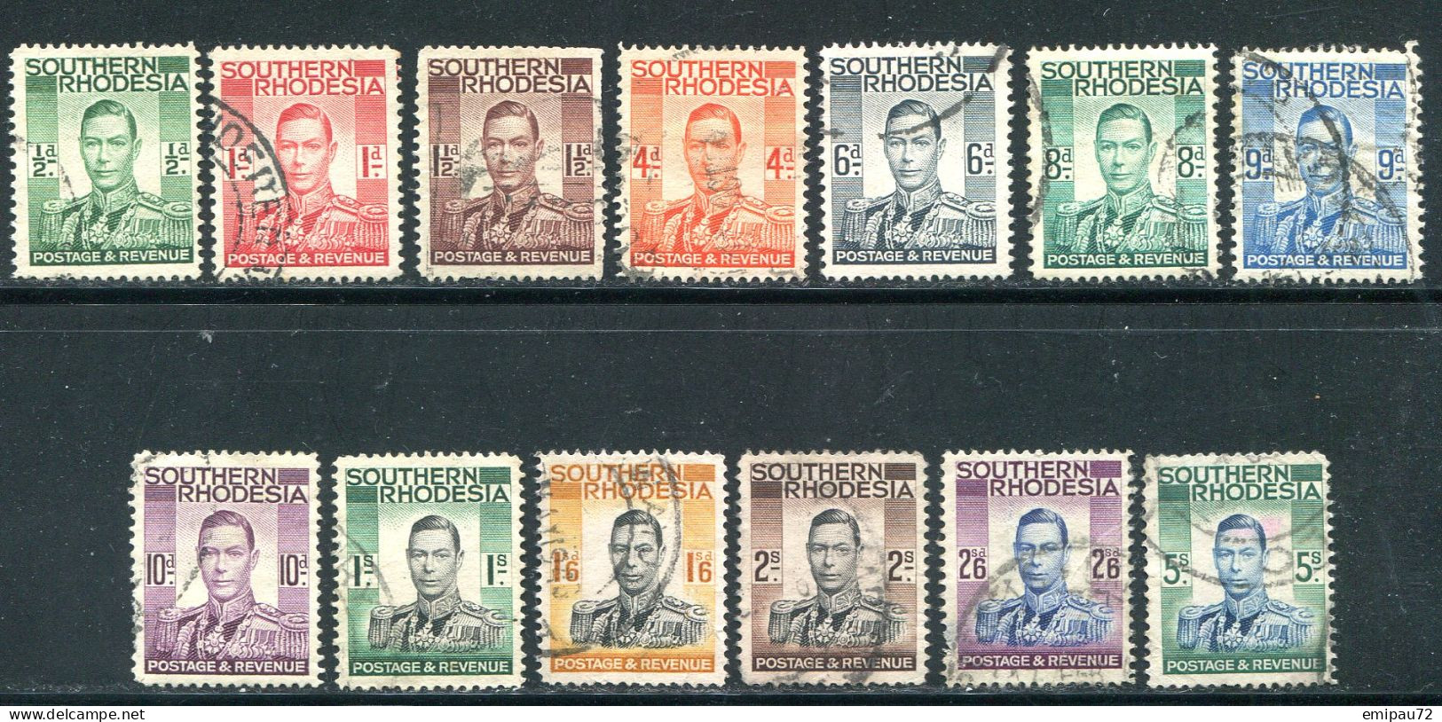 RHODESIE DU SUD- Y&T N°40 à 52- Oblitérés - Southern Rhodesia (...-1964)