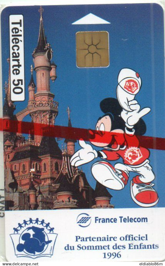 FRANCE - CHIP CARD - DISNEYLAND PARIS - MICKEY MOUSE - MINT IN BLISTER - 1996