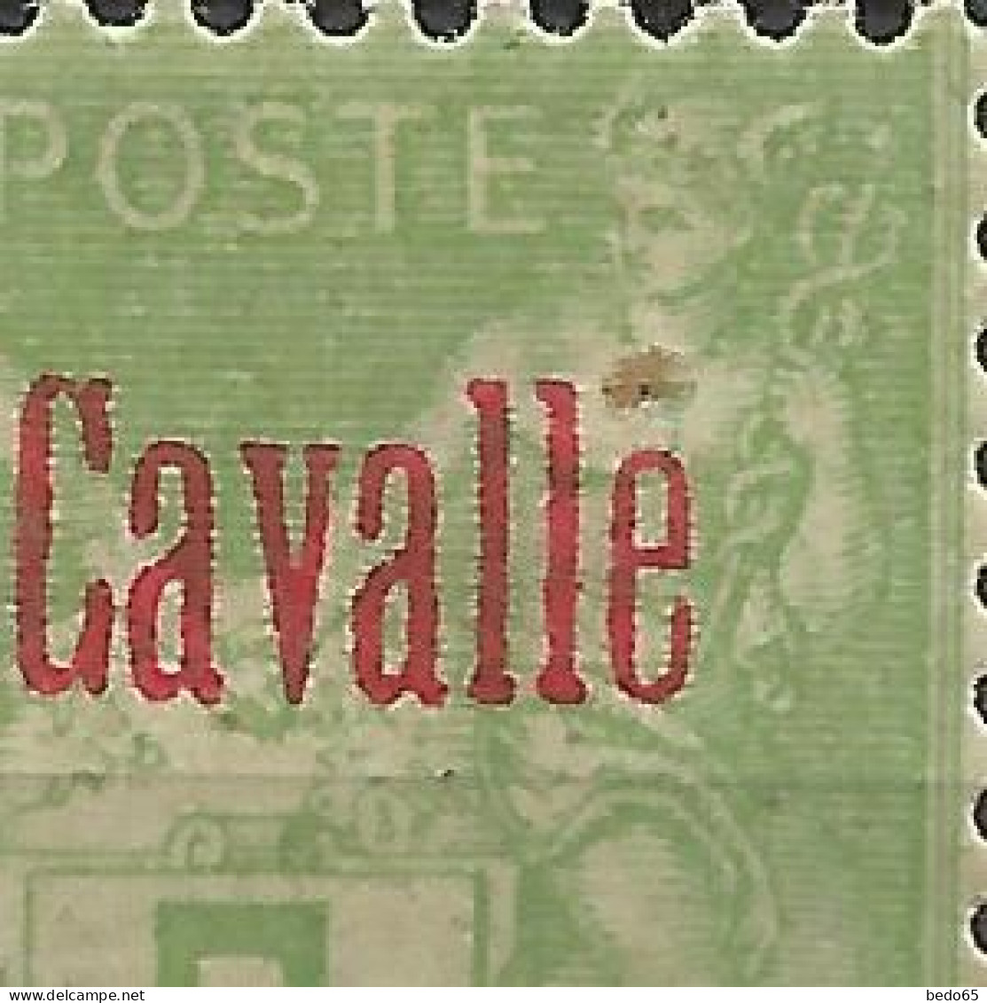 CAVALLE N° 2 NEUF* CHARNIERE  / Hinge  / MH - Unused Stamps