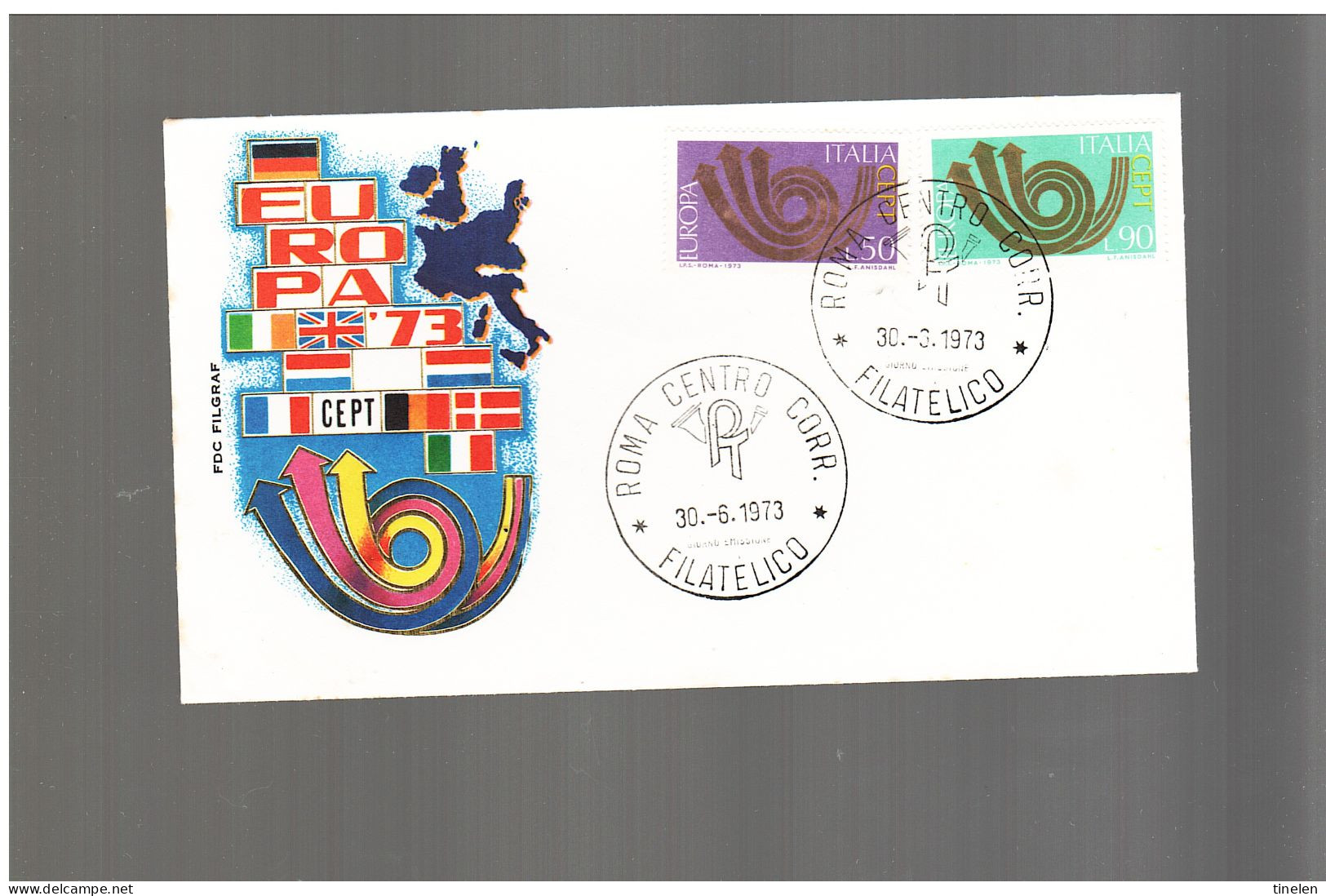 Italia - Fdc 1973 Europa Cept - 1973