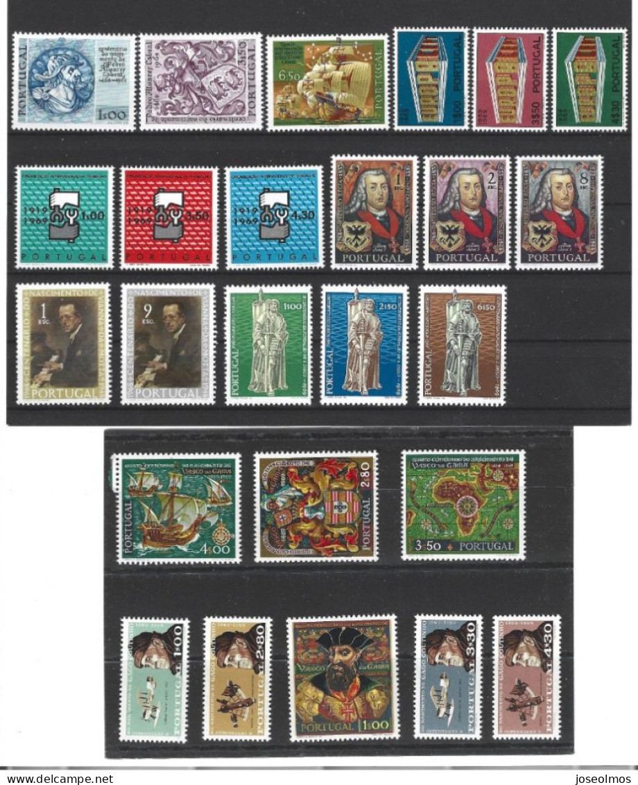 TIMBRES PORTUGUAL  ANNEE COMPLETE NEUF 1969** 25VLS - Années Complètes