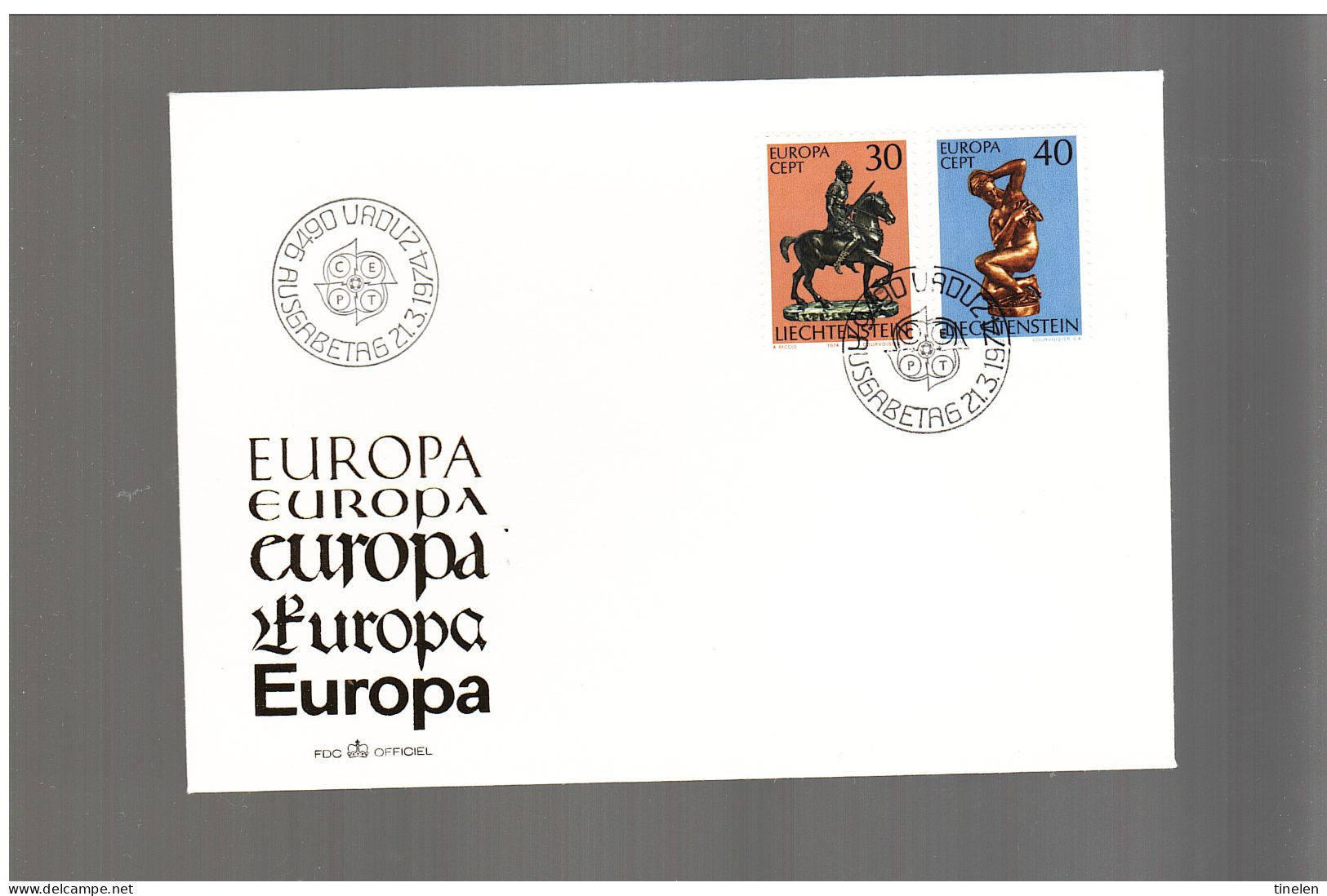 Liechtenstein  Fdc 1974 Europa Cept - 1974