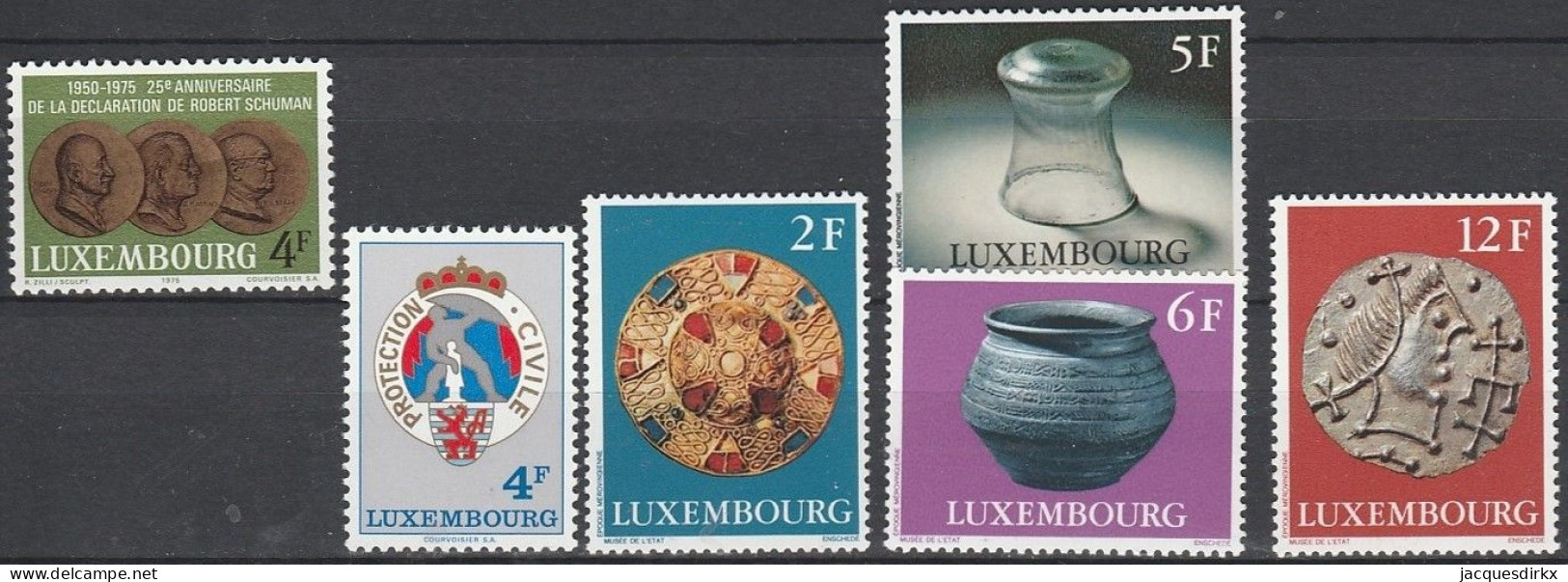 Luxembourg    .   Y&T     .    6  Timbres     .    **      .      Neuf Avec Gomme Et SANS Charnière - Ongebruikt