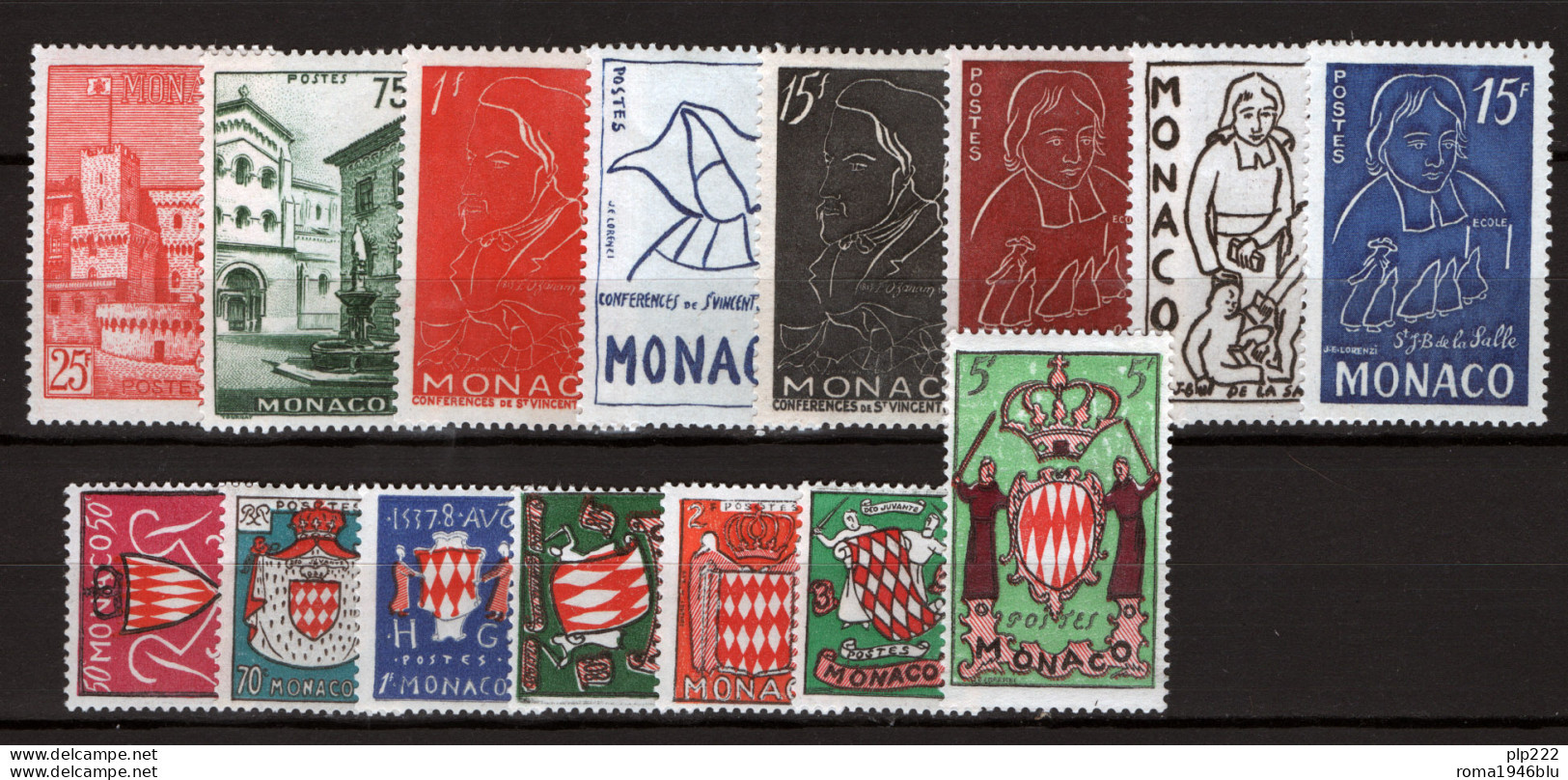 Monaco 1954 Annata Completa / Complete Year Set **/MNH VF - Annate Complete