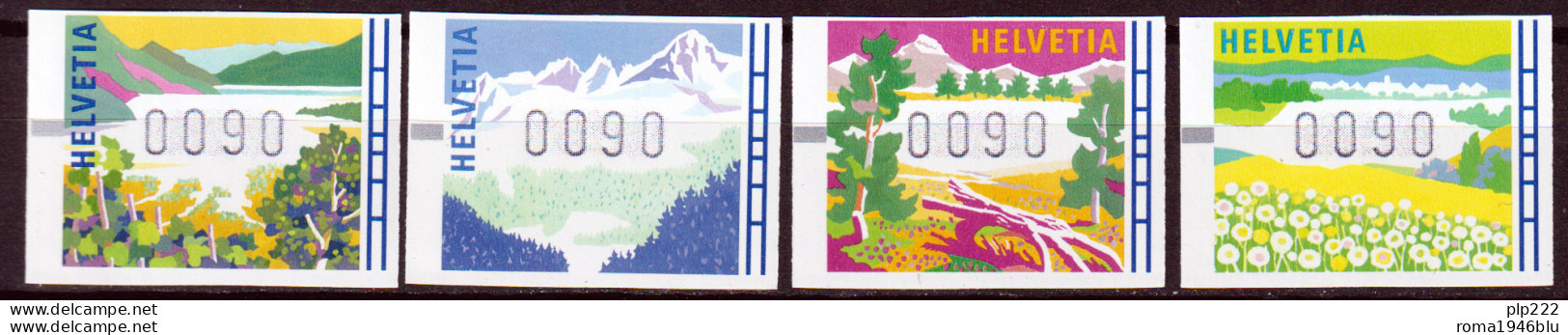 Svizzera 2006 Automatici 4 Val. **/MNH VF - Coil Stamps