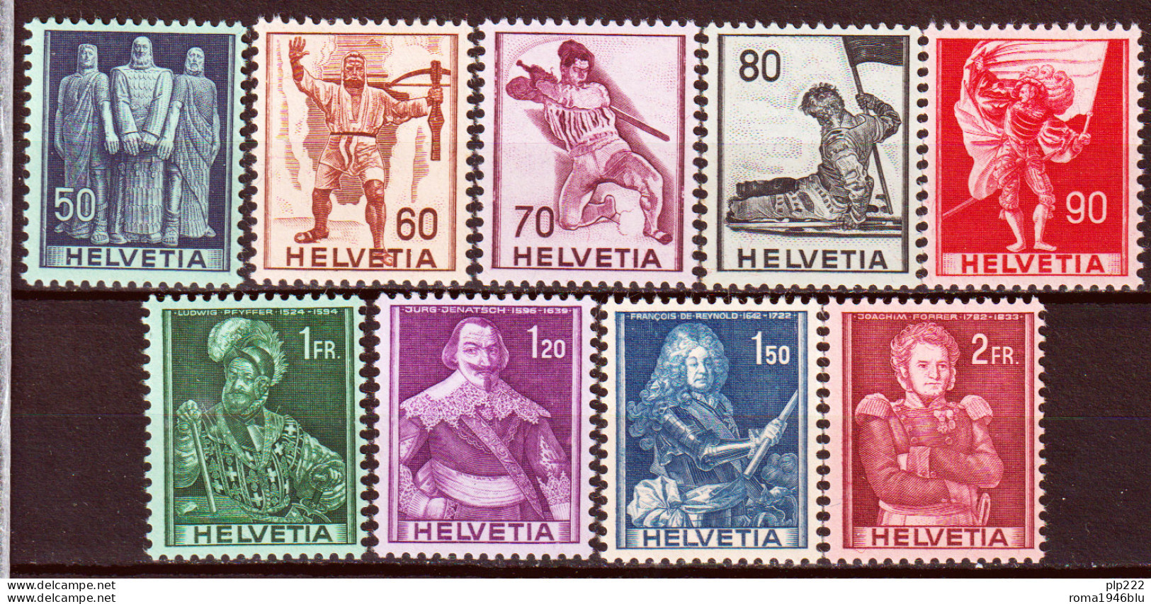 Svizzera 1941 Unif. 358/66 **/MNH VF - Nuevos