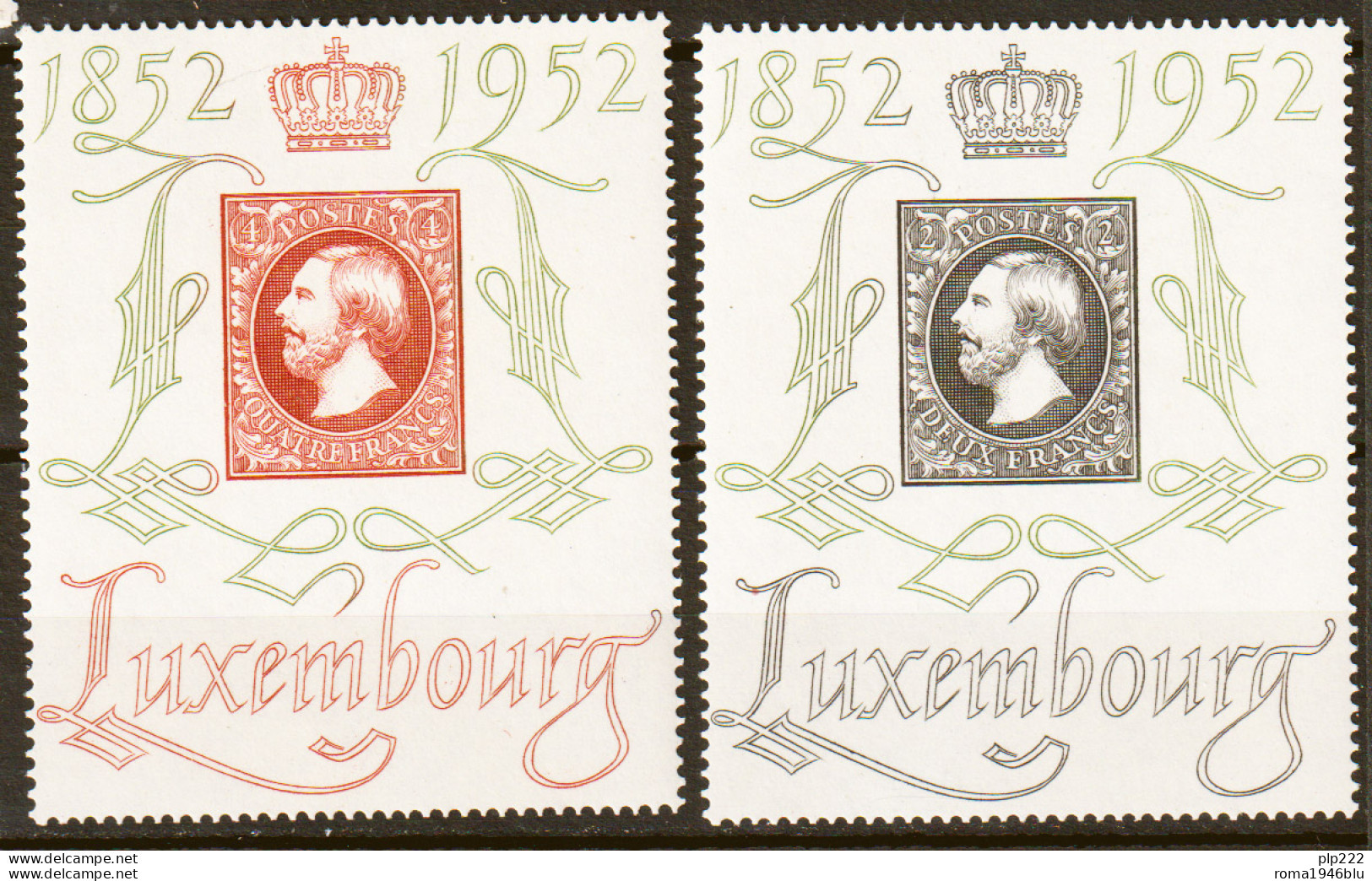 Lussemburgo 1952 Unif.453/54 **/MNH VF - Ongebruikt