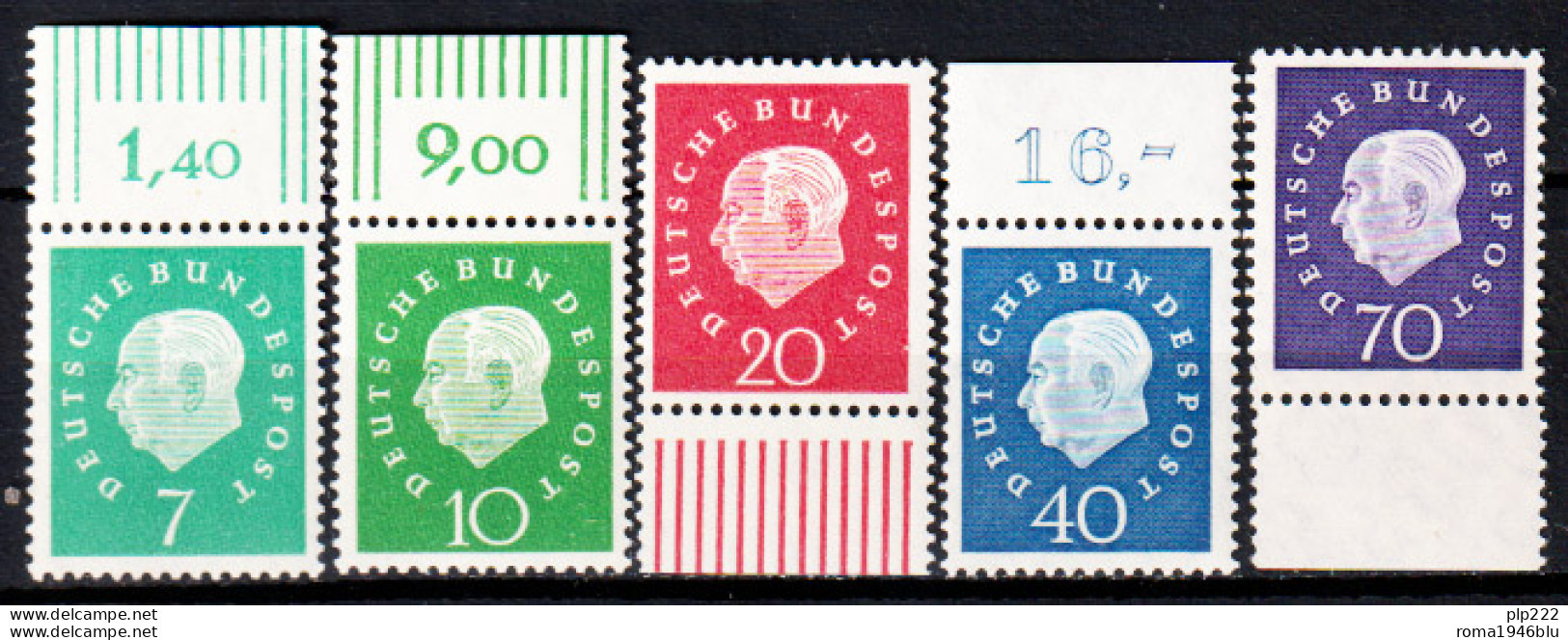 Germania 1959 Unif. 173/75 **/MNH VF - Unused Stamps