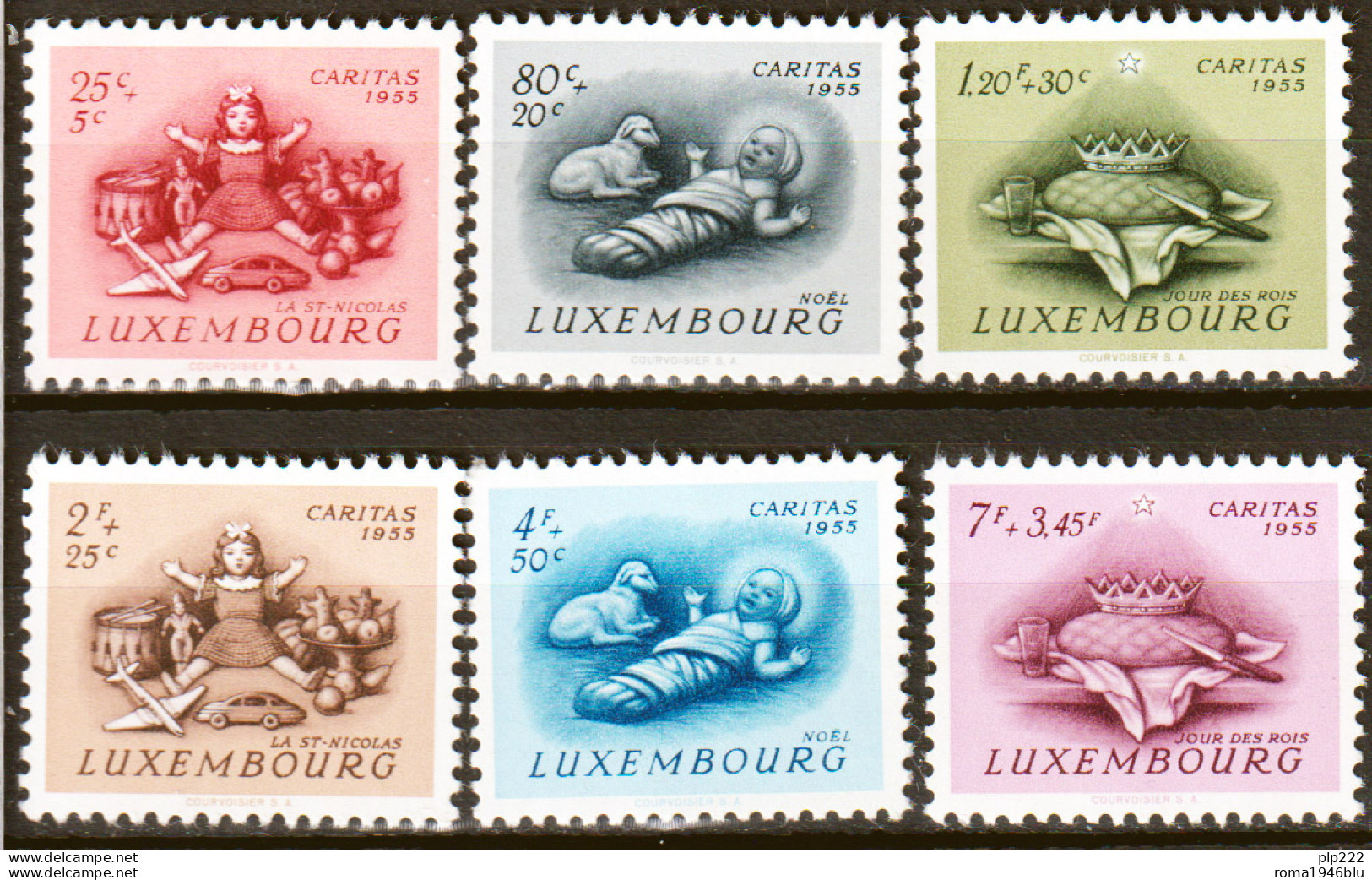 Lussemburgo 1955 Unif.500/05 **/MNH VF - Neufs