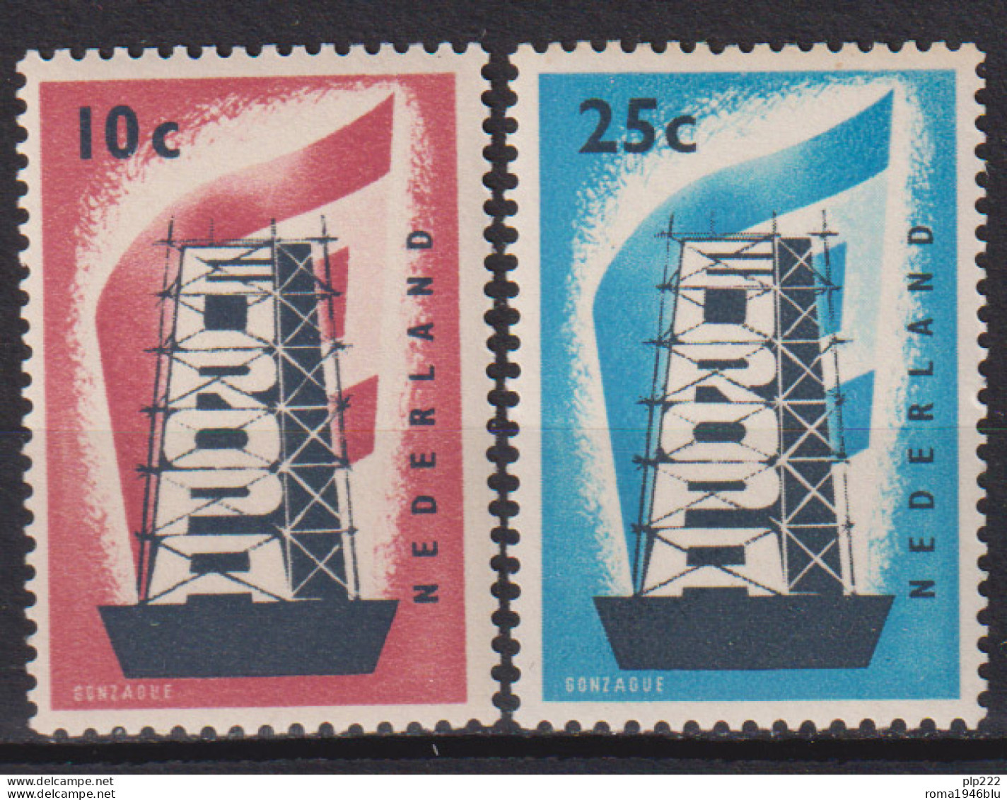 Olanda 1956 Unif.659/60 **/MNH VF - Nuovi