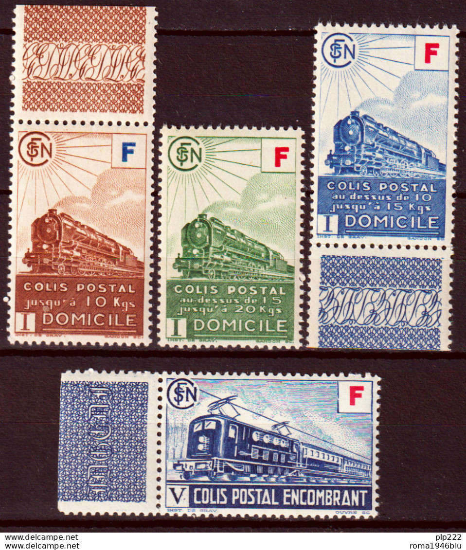 Francia 1943 Pacchi Postali Unif.200/03 **/MNH VF/F - Nuovi