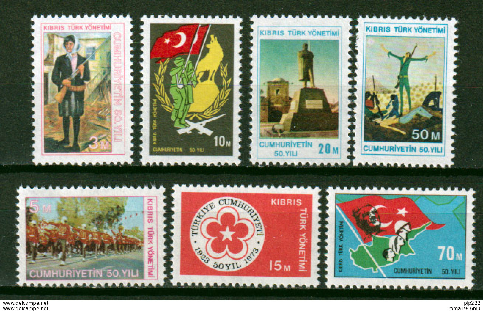 Cipro 1974 Unif.I/VII MNH VF - Unused Stamps