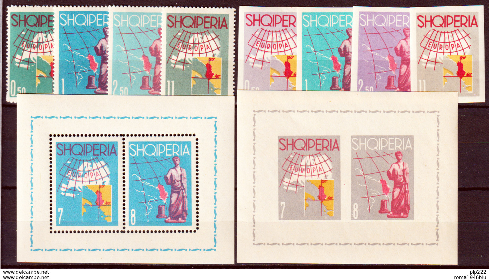 Albania 1962 Unif.683/86,689/92+BF13/14 **/MNH VF/F - Albanien