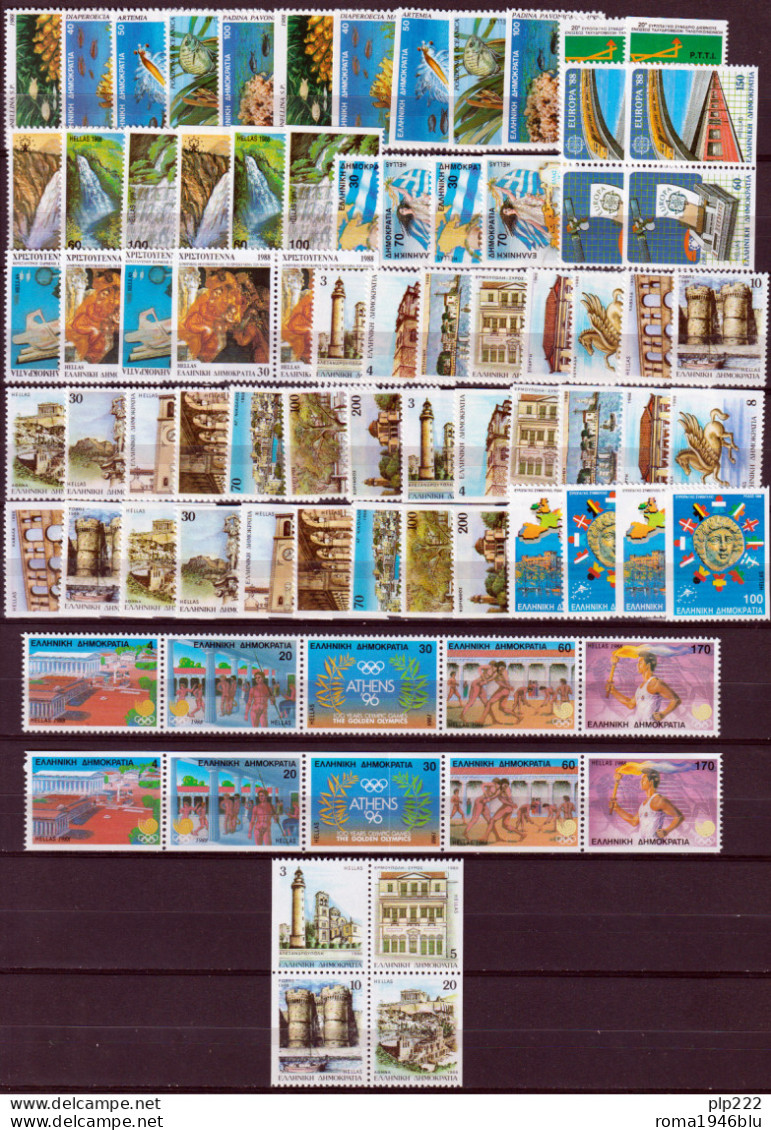 Grecia 1988 Annata Completa / Complete Year MNH/** VF - Années Complètes