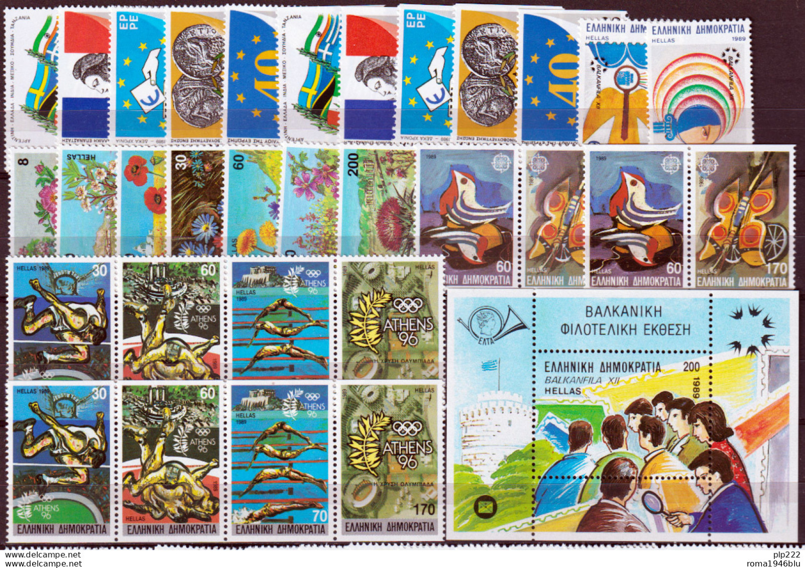 Grecia 1989 Annata Completa / Complete Year MNH/** VF - Full Years