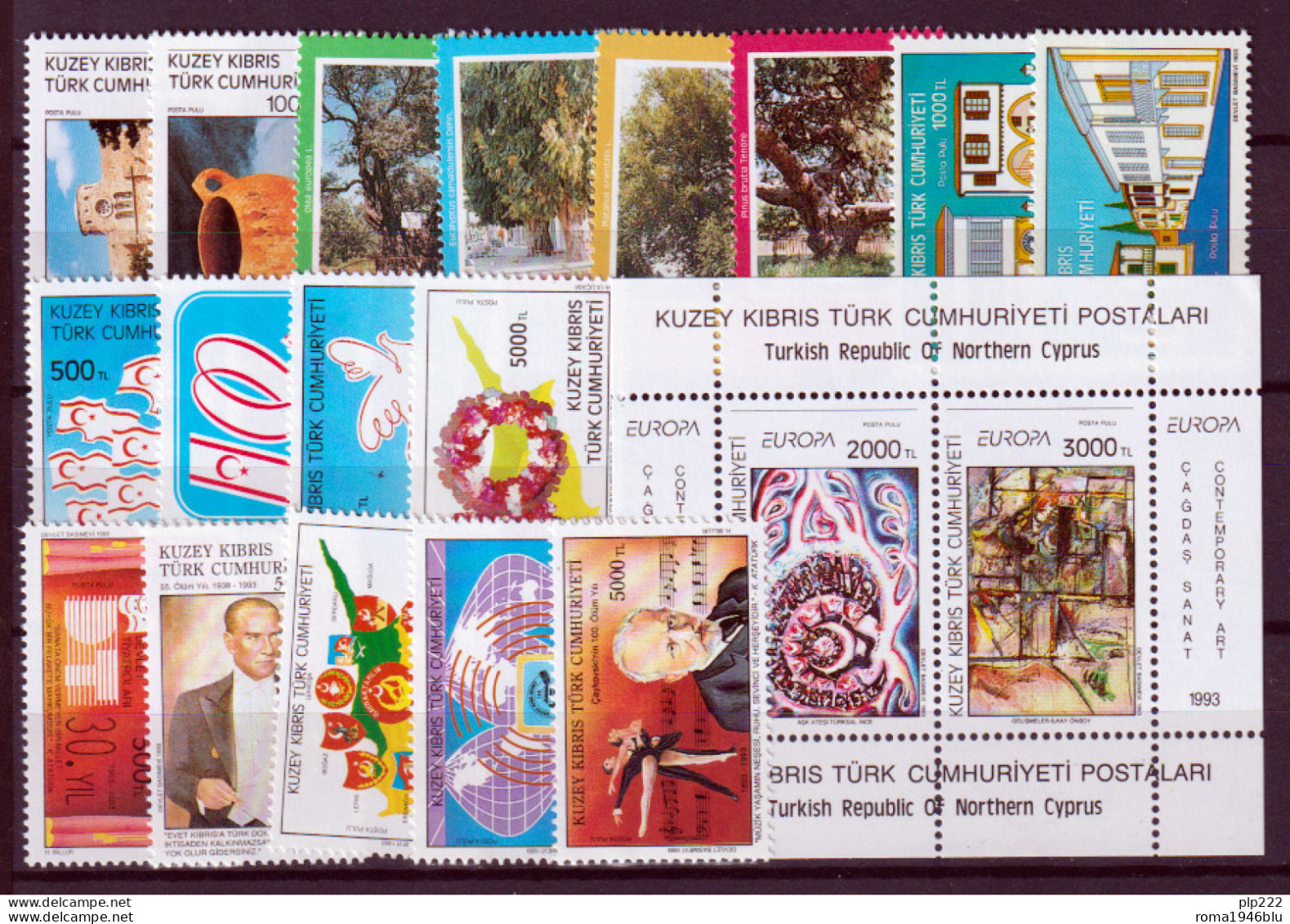 Cipro 1993 Annata Completa / Complete Year Set MNH VF - Unused Stamps