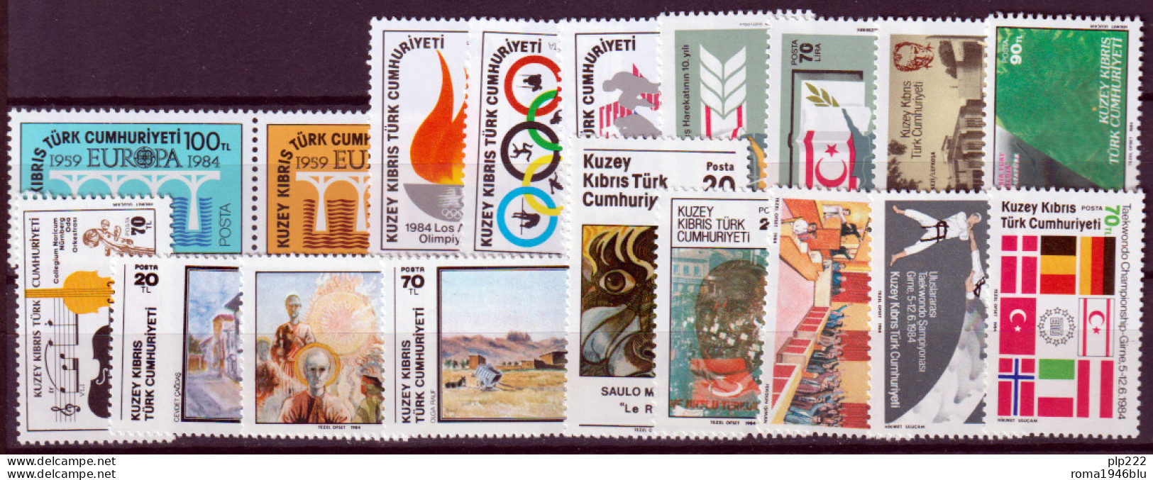 Cipro 1984 Annata Completa / Complete Year Set MNH VF - Ungebraucht