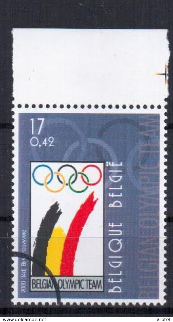 BELGICA SELLO MUESTRA SPECIMEN BELGIAN OLYMPIC TEAM 2000 - Summer 2000: Sydney