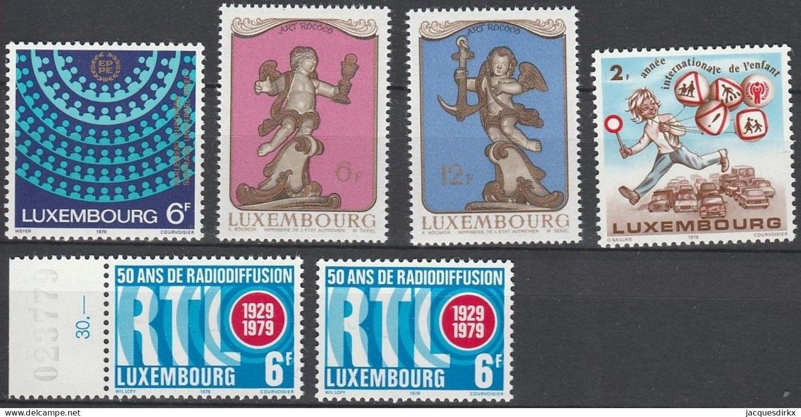 Luxembourg    .   Y&T     .    6 Timbres     .    **      .      Neuf Avec Gomme Et SANS Charnière - Unused Stamps