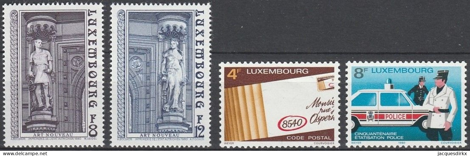 Luxembourg    .   Y&T     .    4  Timbres     .    **      .      Neuf Avec Gomme Et SANS Charnière - Unused Stamps