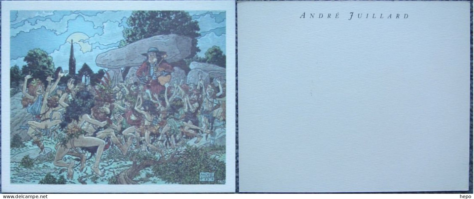Juillard - Bretagne - Carte Personnelle De L'auteur 1984/1985 - Künstler J - L