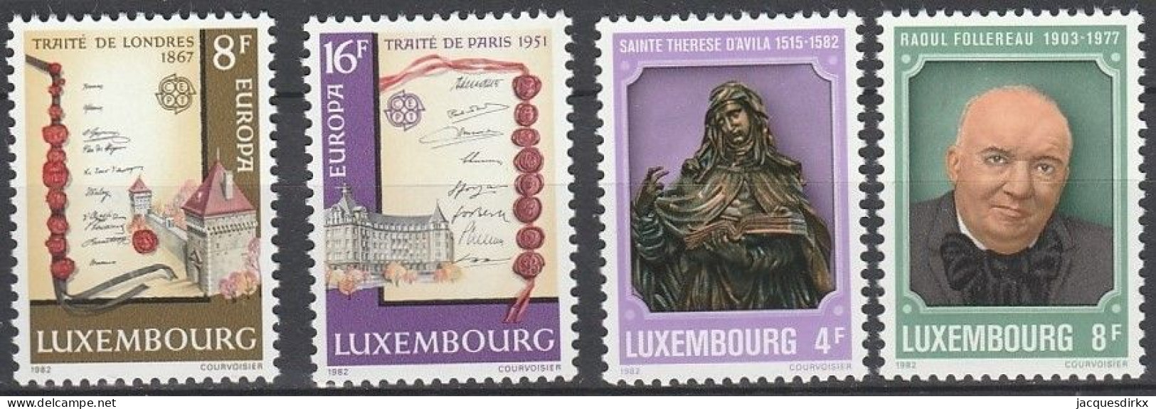 Luxembourg    .   Y&T     .    4  Timbres     .    **      .      Neuf Avec Gomme Et SANS Charnière - Ungebraucht