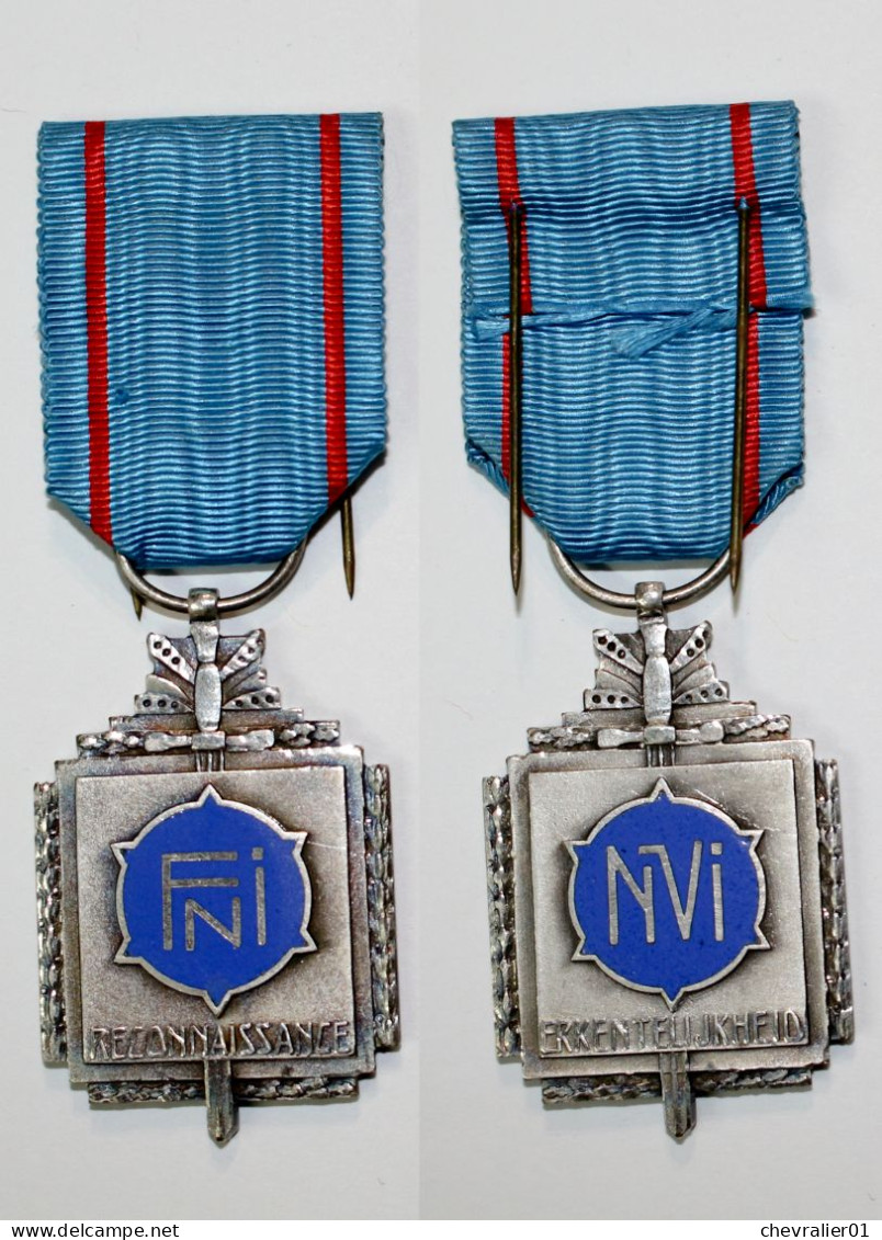 Médaille-BE-312-II_FNI-NVI_médaille De Reconnaissance_2e Classe_WW2_R01_21-12 - Belgio