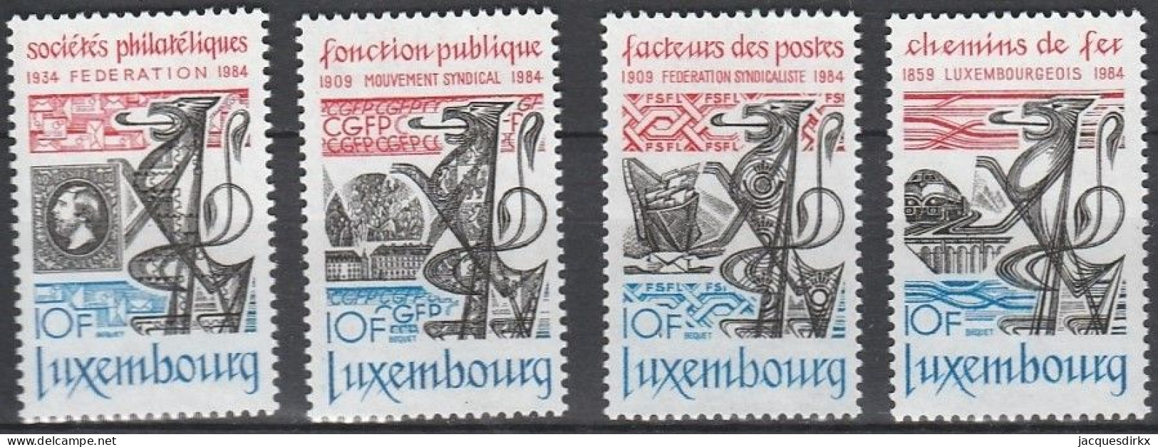 Luxembourg    .   Y&T     .    1041/1044     .    **      .      Neuf Avec Gomme Et SANS Charnière - Neufs