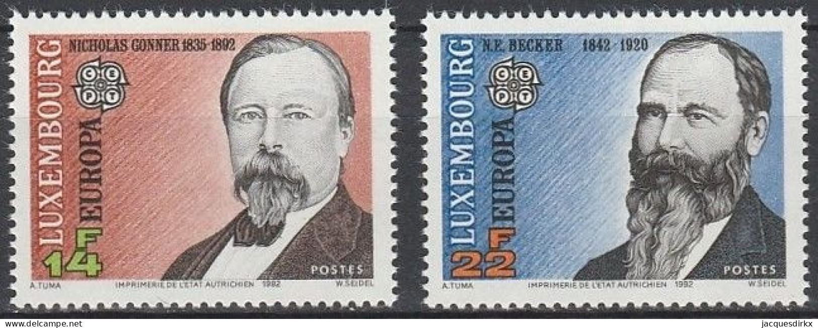 Luxembourg    .   Y&T     .    1243/1244   .    **      .      Neuf Avec Gomme Et SANS Charnière - Unused Stamps