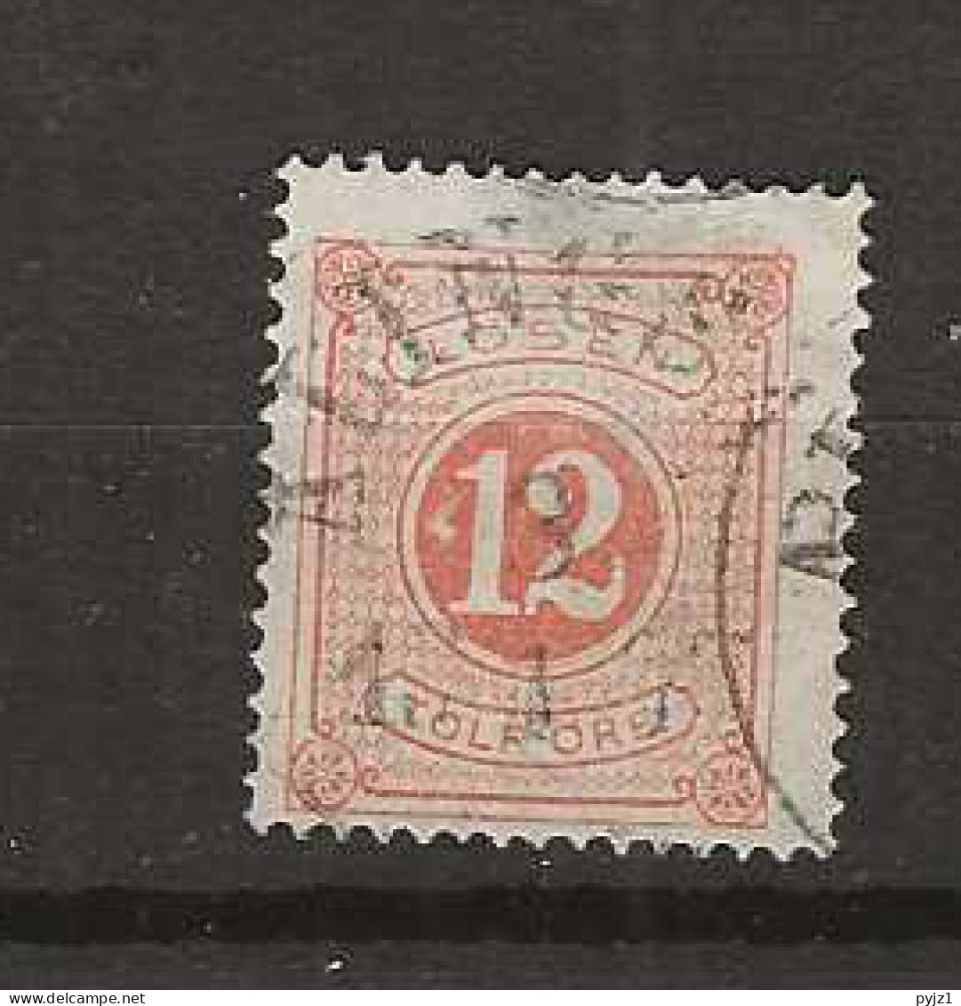 1874 USED Sweden Mi 5-A Perf 14 - Taxe