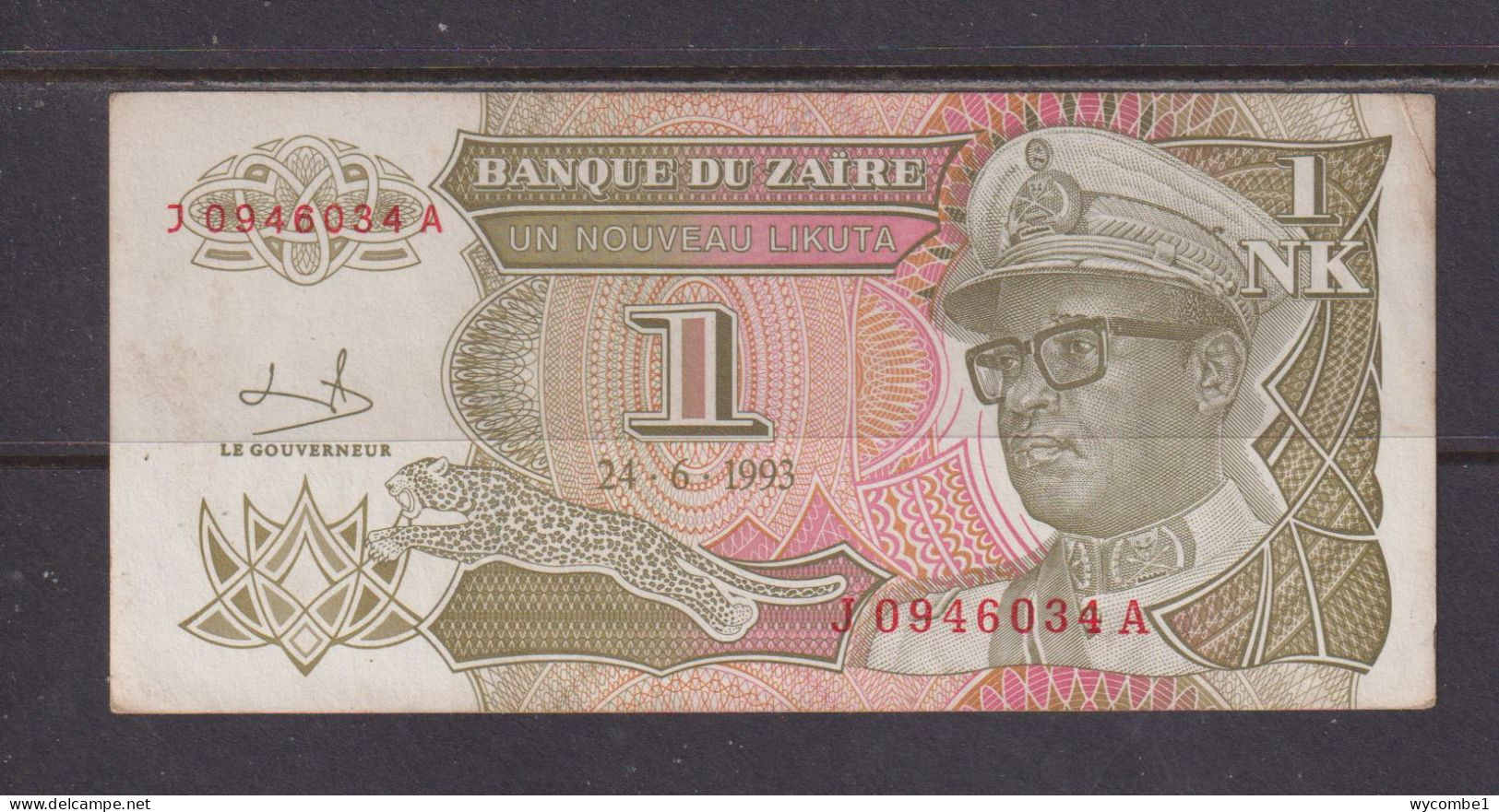 ZAIRE - 1993 1 New Likuta AUNC/XF Banknote As Scans - Zaïre