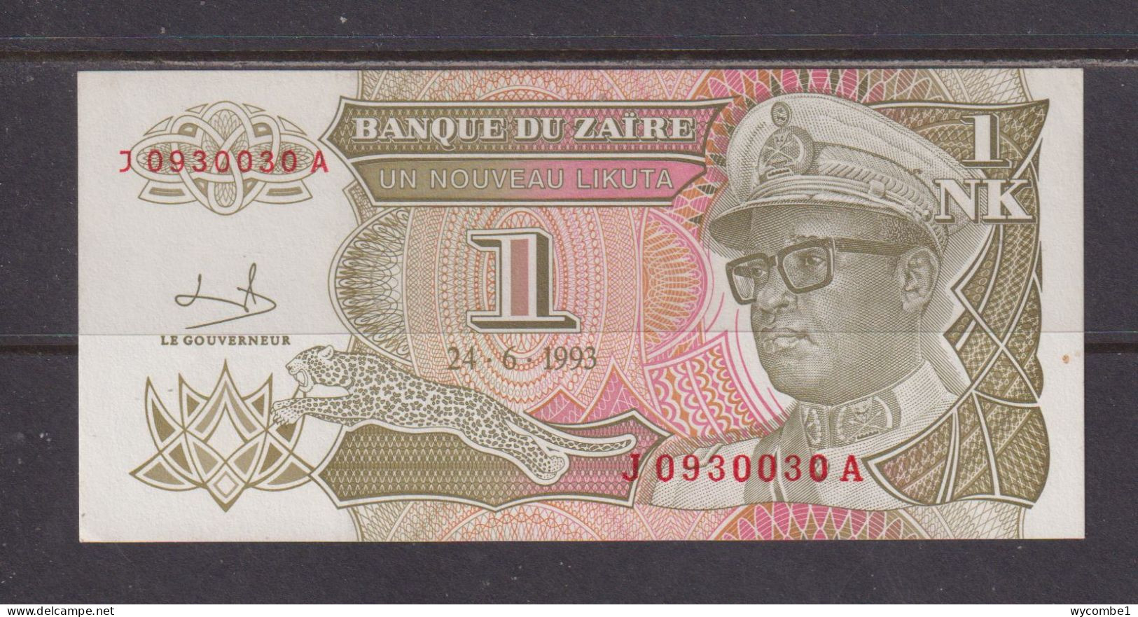 ZAIRE - 1993 1 New Likuta AUNC/XF Banknote As Scans - Zaïre