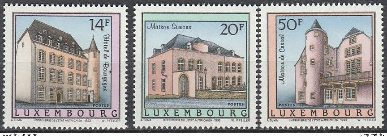 Luxembourg    .   Y&T     .    1270/1272       .    **      .      Neuf Avec Gomme Et SANS Charnière - Unused Stamps