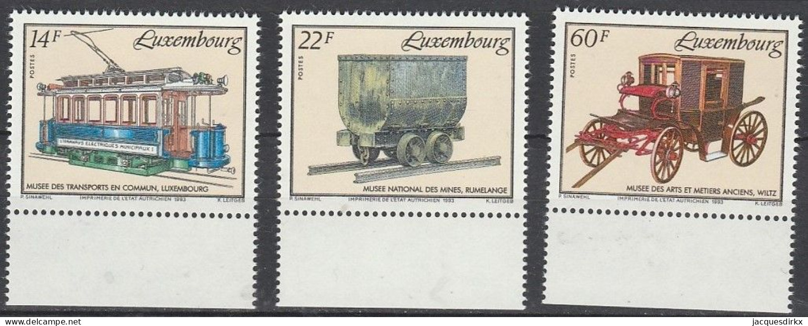 Luxembourg    .   Y&T     .    1274/1276     .    **      .      Neuf Avec Gomme Et SANS Charnière - Unused Stamps