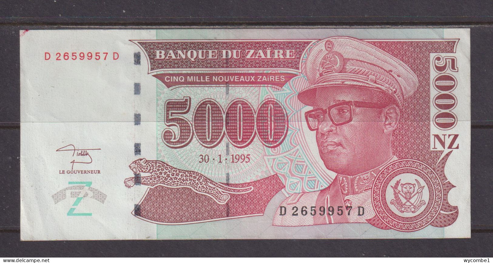 ZAIRE - 1995 5000 New ZAIRES AUNC/XF Banknote As Scans - Zaïre